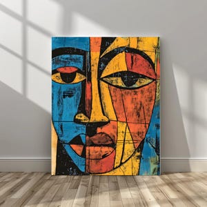 African Abstract Art Digital | African Ethnic Art | Modern Minimalist African American Wall Art | Colorful African Print | Ethnic Wall Decor