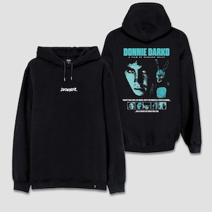 Donnie Darko Iconic Film Horror Style Geschrieben Vorne und Hinten Gedruckt Hoodie Retro Film Sweatshirt