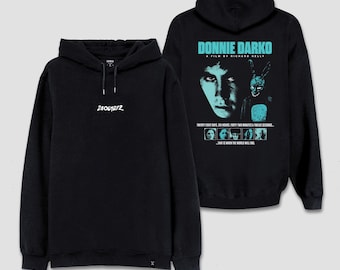 Donnie Darko Iconic Movie Horror Style Written Front and Back Printed  Hoodie Retro Film Sweatshirt
