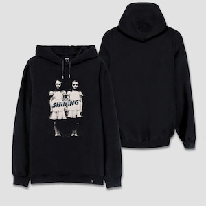 Sudadera con capucha retro con estampado de la película de terror El Resplandor y las icónicas hermanas gemelas