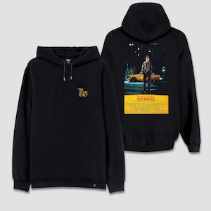 Sudadera con capucha estampada con la icónica portada de la película Taxi Driver, cita "Me estás hablando", sudadera retro de película