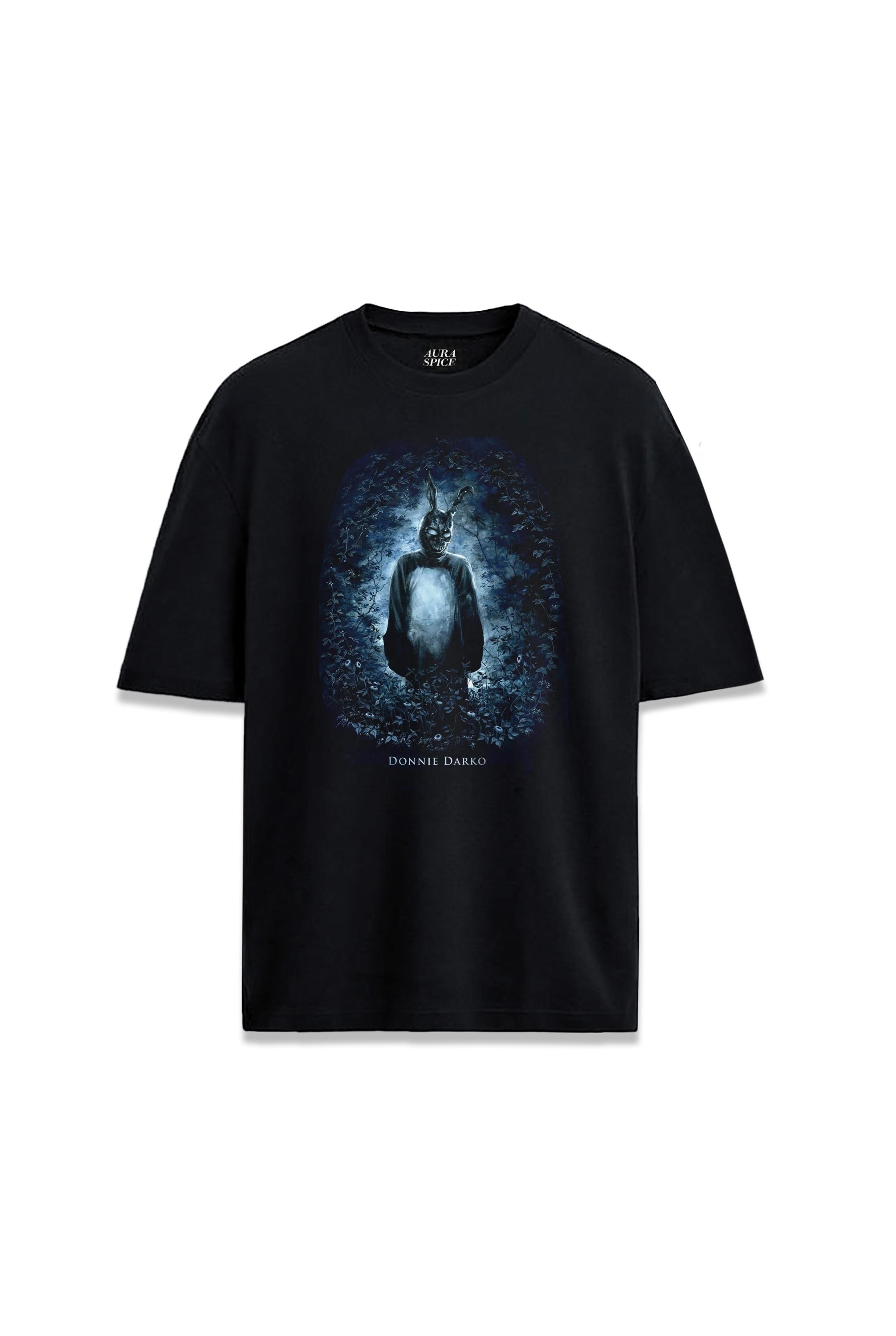 象徴的な映画「ドニー・ダーコ」バニーマンデザインTシャツ、フロント 