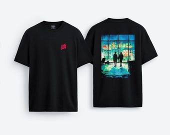 Iconic Movie Scene Fight Club Final Front And Back Printed Tee Shirt Unisex Tshirt