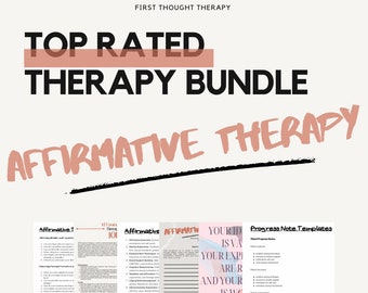Affirmative Therapeutic Toolkit: Therapy Questions,  Progress Notes, Interventions, Posters, & Assignments for Growth