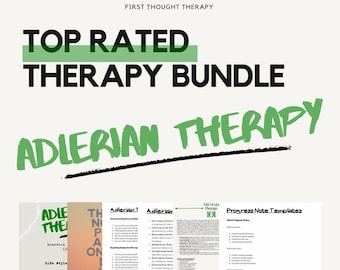 Adlerian Therapeutic Toolkit: Therapy Questions,  Progress Notes, Interventions, Posters, & Assignments for Growth