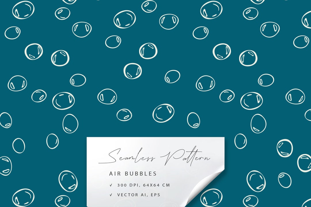 Air Bubbles. Digital Seamless Pattern Design. - Etsy