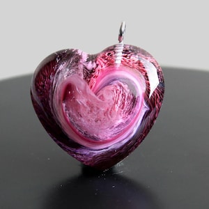 Purple Heart Resin Pendant - Stunning Heart Necklace - Heart Resin Art Jewelry - Gift for girlfriend - Mother’s Day Gift - Handmade Necklace