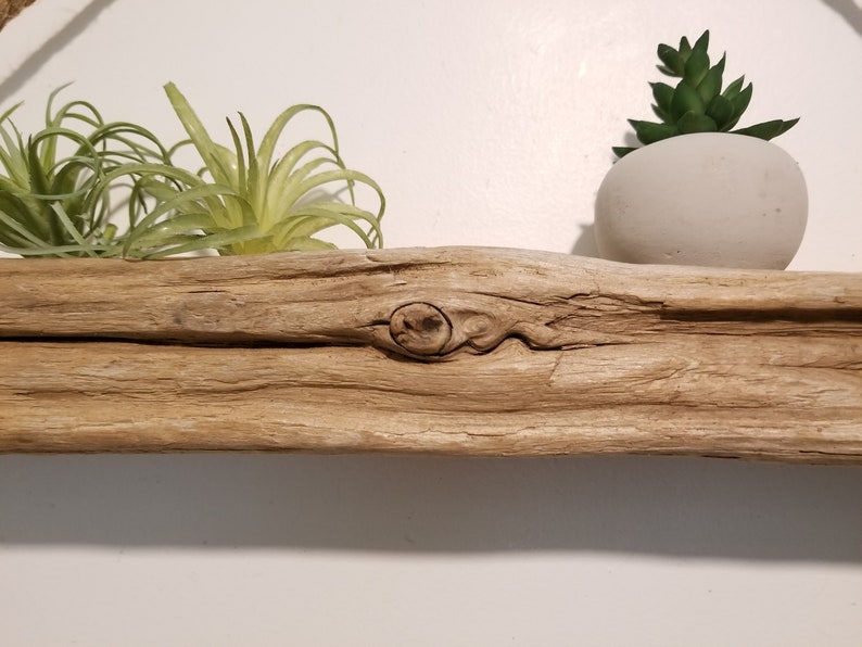 Nautical Rope Shelf Driftwood Shelf Chunky Wood Shelf Beach Etsy