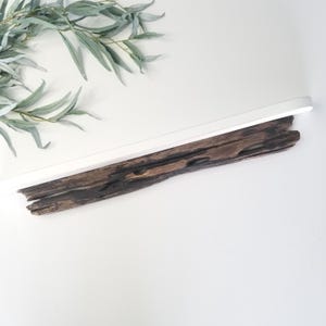 Rustic Driftwood Shelf, Beach Wall Shelf, Coastal Wall Art, Spalted Wood