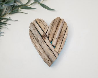 Rustic Wood Heart, Driftwood Heart Wall Art, Coastal Wood Art, Love Heart Wall Art, Bohemian Home Decor