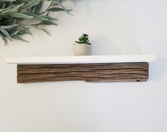 Driftwood Weathered Wood Wall Shelf, Coastal Beach Decor, Lake Home