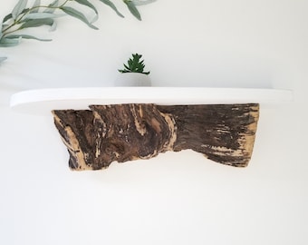 Driftwood Wall Shelf Coastal Home Decor 17 Inch