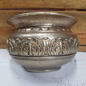 Vintage Home Interior Gold Wall Planter Vase