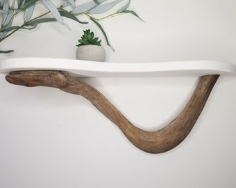 Driftwood Wall Shelf, 20 inches, Coastal Home Decor, Beach Furniture, Rustic Decor For Wall