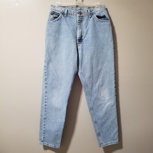 Wrangler Vintage 90&#39;s High Rise Mom Jeans Light Wash 12 x 30