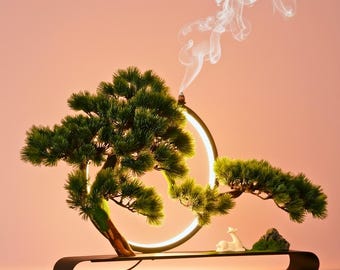 Wierookbrander bonsaiboom: decor zen-meditatie