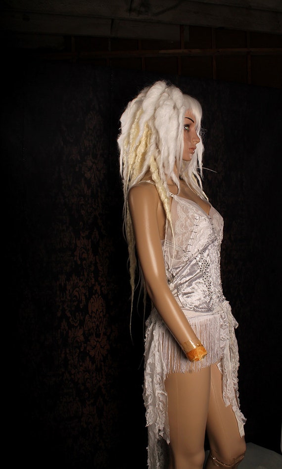 Lange Blonde Perücke Für Damen – Synthetisch, Gewellt, Für Cosplay & Karneval