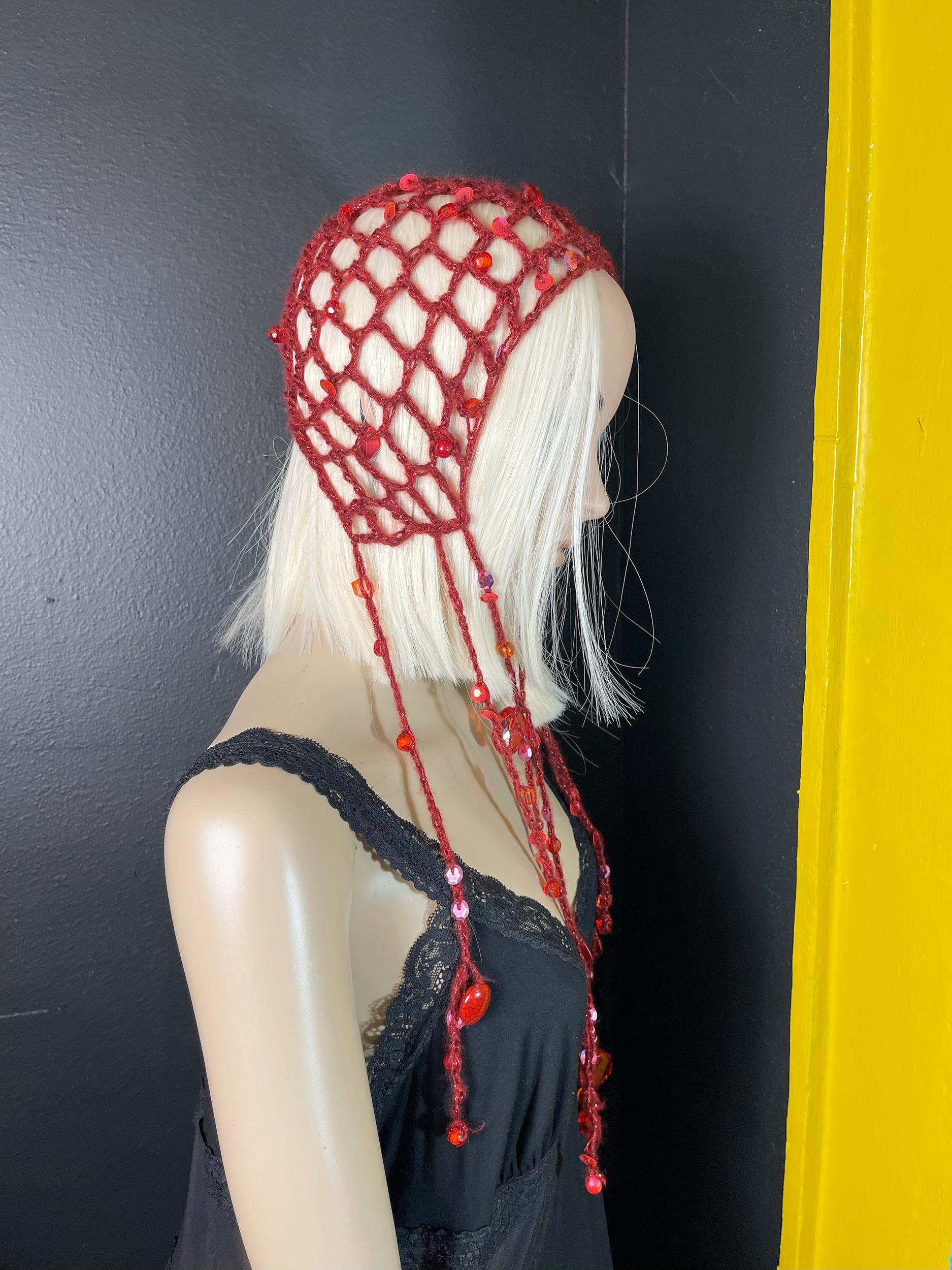 Goth Beaded Bonnet Pattern