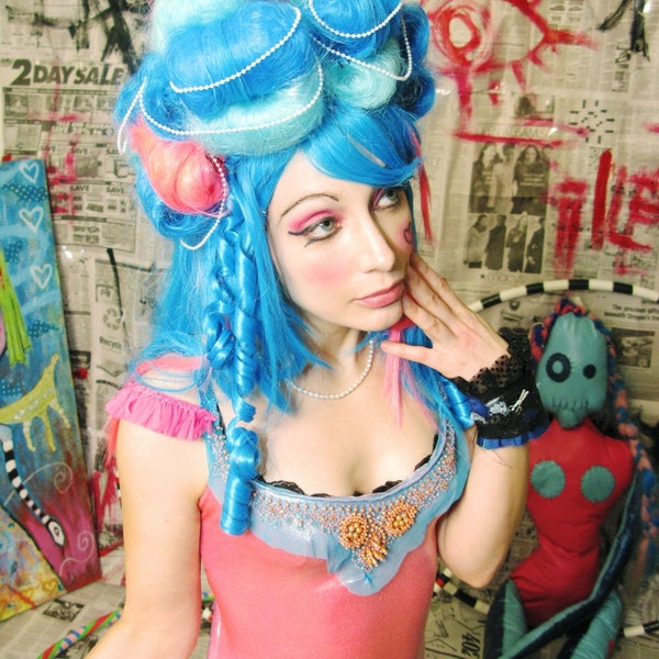 Blue and Pink Victorian Princess Bubblegum WIG, by Hair Nurse Lana Guerra aoa