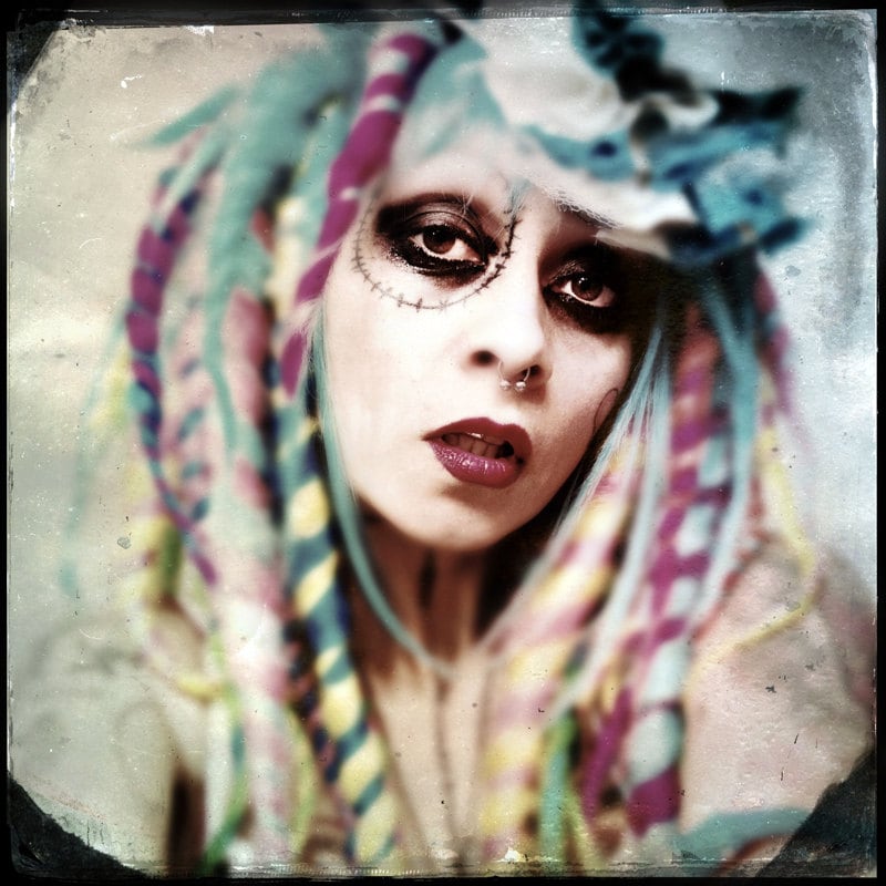 Candy Dreadlock Wig, bright colorful dread locks Big Cosplay Festival Hair, Bohemian Circus Performer,  Crude Things