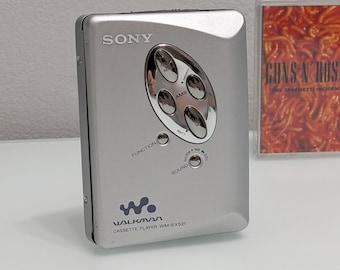 Reproductor de casetes Sony Walkman WM-EX521 | Totalmente revisado | Correa nueva instalada | Probado y funcionando | Reproductor de cintas portátil clásico