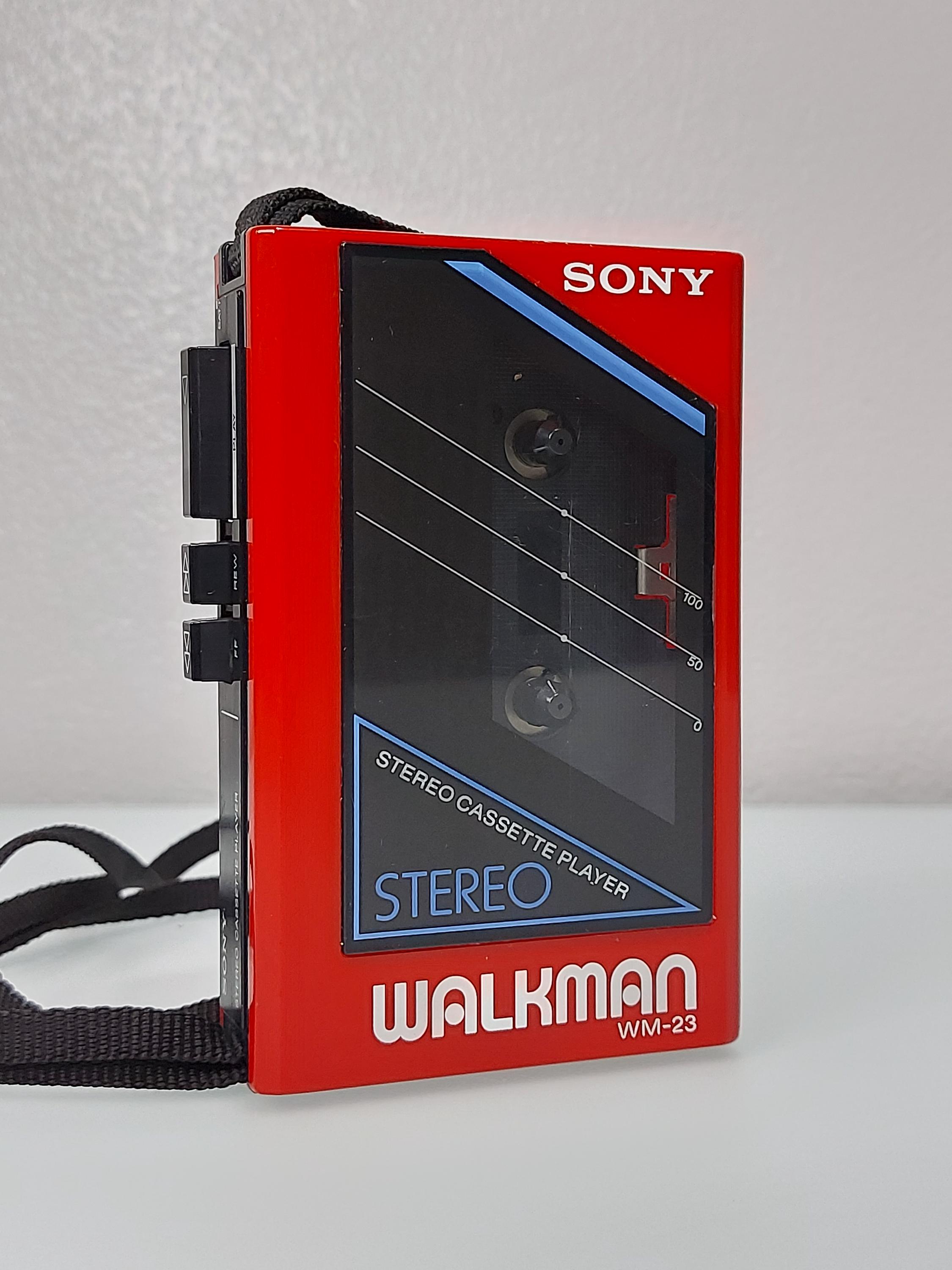 Sony Walkman WM-23 Red Vintage Cassette Player | Fully Working
