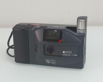 Cámara de película Ricoh YF-20 de 35 mm – Cámara compacta de apuntar y disparar de Ricoh – Cámara analógica retro con flash – Cámara compacta de fotografía de película de los años 80