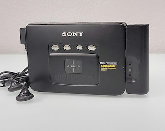 Sony Walkman WM-EX88 Mega Bass: reproductor de casetes con servicio completo, reproductor de cintas portátil vintage de los 90