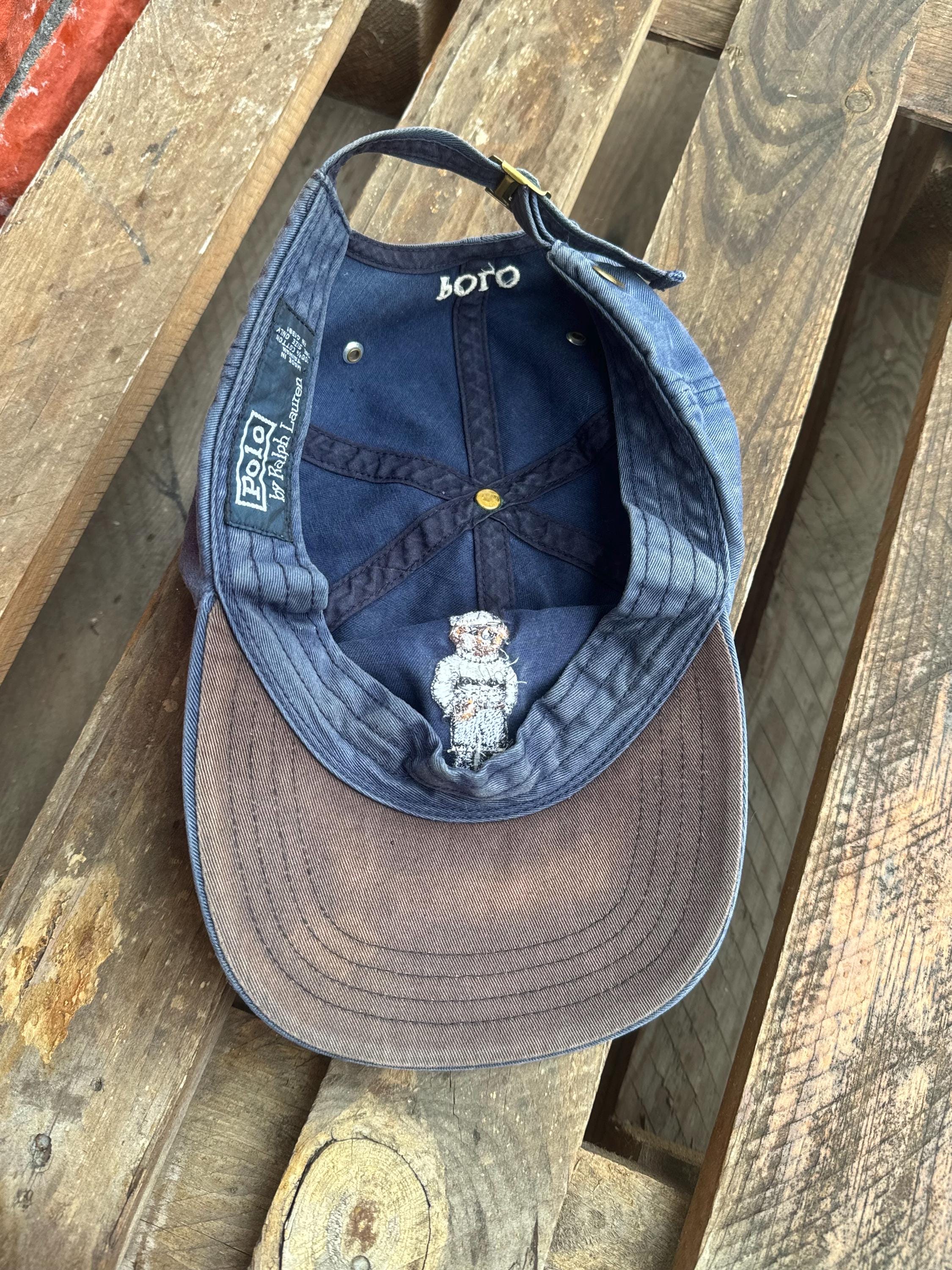 Vintage Polo Ralph Lauren Bear Cap Hat 90s Collection Retro