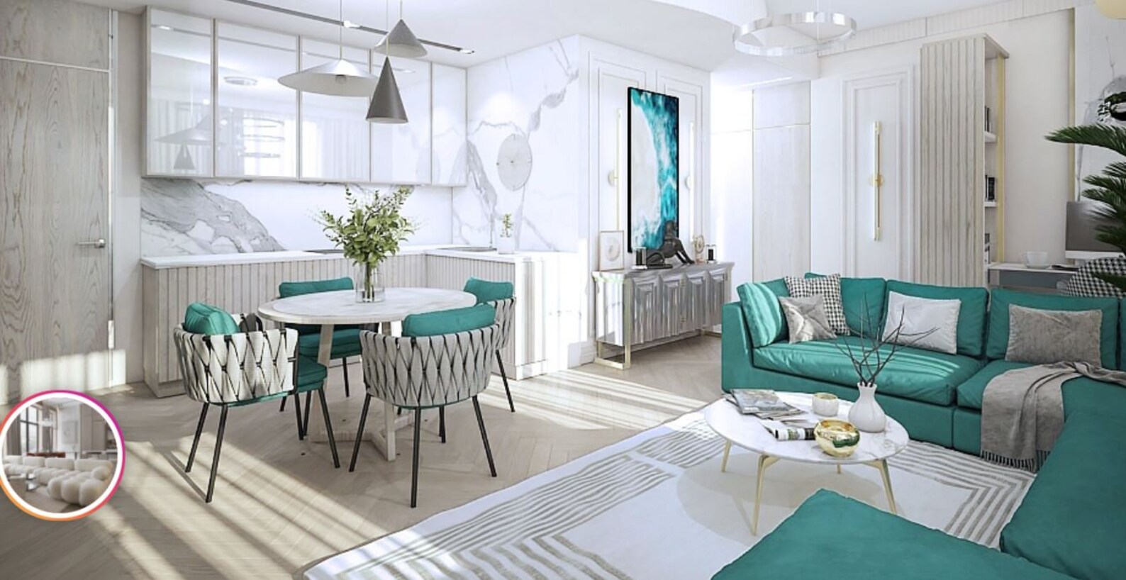 3D Room Interior Design and Visualization, 3D Interior Visualization ...