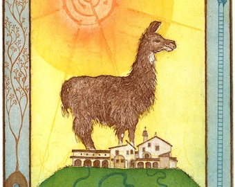 St. Clare, hand-pulled original etching, matted