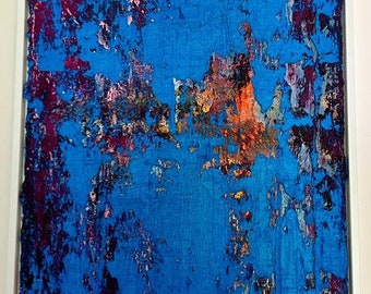 Blue Me. Oil on canvas, 50x70cm. Framed.