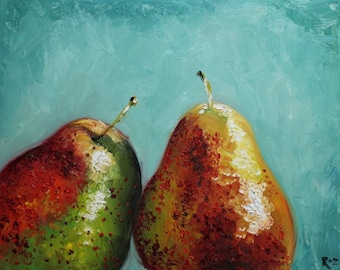 16x20 Print of oil painting Pears 8 by Roz