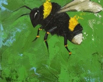 Print Bee 227 20x20 inch Print from oil painting by Roz