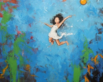 Print Leap 273 10x10 inch Print from oil painting by Roz