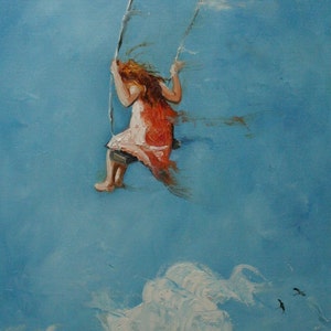 Print Swing24 16x20 inch Print from oil painting by Roz