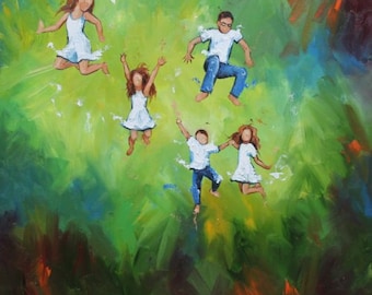 Commission your own Leap custom oil portrait painting by Roz