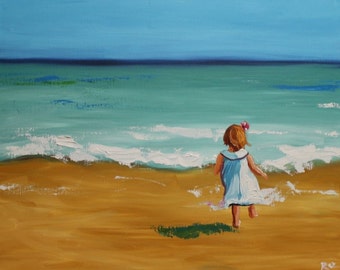 16x20 inch Beach 39 Print of oil painting by Roz