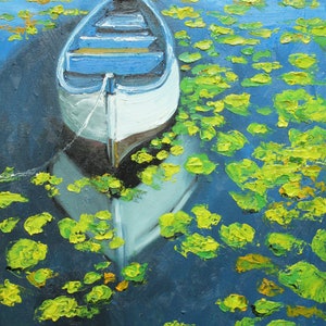 Print Boat 24 18x24 inch print of oil painting by Roz