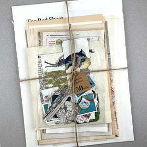 50x Vintage Papier-Mix für ScrapBook Basteln Origami, Ephemera-Set aus alten Buchseiten von 1910-1970