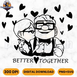 Cartoon Valentine's SVG, Cartoon Valentines Png, Valentine Cartoon Character Svg, Valentine Day Shirt Design, plik do cięcia SVG, Digital Download