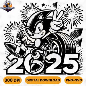 SVG Cartoon 2025, Clipart Images, Digital design PNG file for sublimation, High Resolution, Instant Digital PNG Download