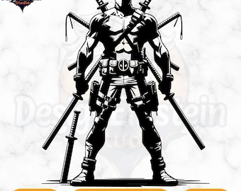 スーパーヒーロー SVG: Cricut、Silhouette 用のレイヤー化されたヒーロー クリップアート (デジタル ダウンロード)