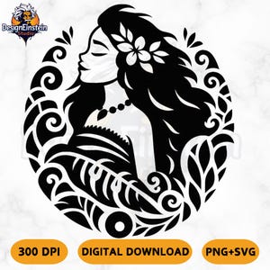Princess Svg Png, Cartoon Character Clipart, Svg Files for Cricut, Silhouette, Girl Sketch Svg, Instant Digital Download
