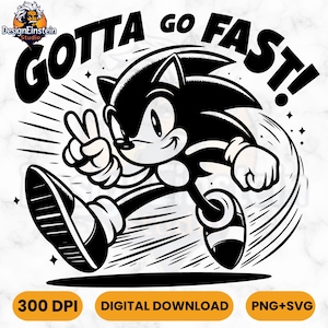 Gaming Cartoon SVG, Hedgehog SVG, Game Cut file, Instant Download for Silhouette