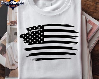 Distressed American Flag SVG: Patriotic 4th July Design (Digital Download)