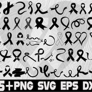 Ribbon SVG Bundle Awareness Ribbon SVG Breast Cancer svg Cancer Ribbon svg Survivor Ribbon Svg Cut File For Cricut