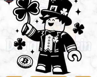 Personagem de jogo do Dia de São Patrício SVG: clipart de desenho animado (download digital)