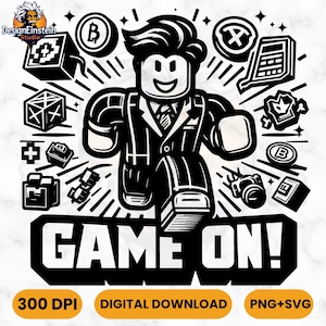 Video Game SVG | Gaming Character | Cricuit Cut file Svg | Gaming Clipart | Digital download