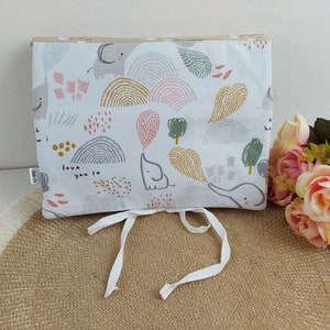 Cambiador de viaje para recién nacido, cambiador impermeable, cambiador con bolsillo, tapete impermeable, idea de regalo de nacimiento, cambio de pañal
